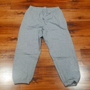 PINK Bling fleece joggers, NWT, Size Large,  Gray
